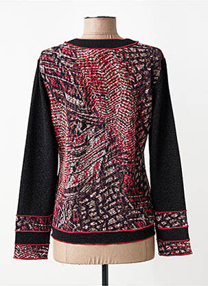Pull coupe cintrée manches longues noir GUY DUBOUIS femme
