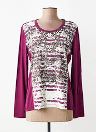 T-shirt manches longues manches longues violet BARBARA LEBEK femme