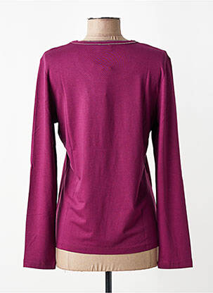 T-shirt manches longues manches longues violet BARBARA LEBEK femme
