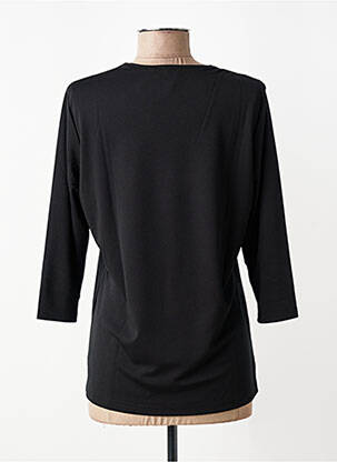 T-shirt manches 3/4 manches 3/4 noir FRANK WALDER femme