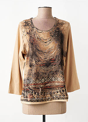 T-shirt manches 3/4 manches 3/4 beige RABE femme