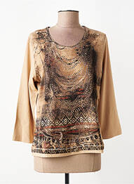 T-shirt manches 3/4 manches 3/4 beige RABE femme