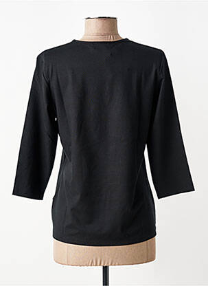 T-shirt manches 3/4 manches 3/4 noir FRANK WALDER femme