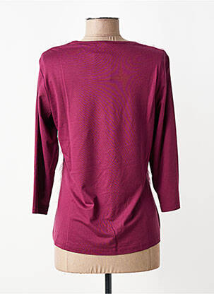 Top stretch manches 3/4 violet FRANK WALDER femme