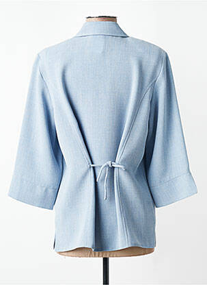Veste chic manches 3/4 bleu BARBARA LEBEK femme