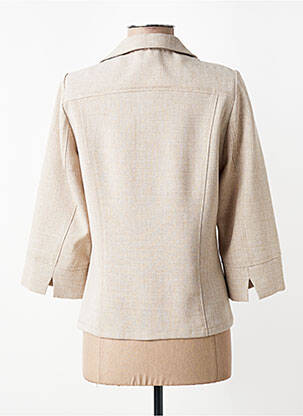 Veste chic fermeture boutonnée sur le devant beige GUY DUBOUIS femme