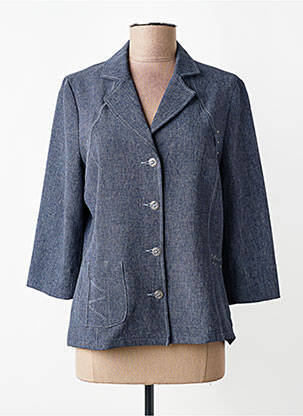 Blazer coupe cintrée bleu GUY DUBOUIS femme
