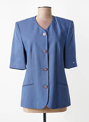 Veste chic poches bleu BARBARA LEBEK femme