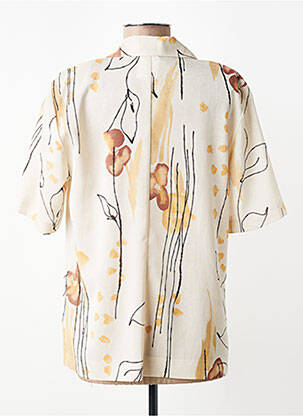 Chemisier manches courtes manches courtes beige GUITARD femme