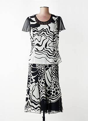Ensemble jupe coupe cintrée noir FRANCE RIVOIRE femme