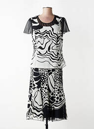 Ensemble jupe coupe cintrée noir FRANCE RIVOIRE femme