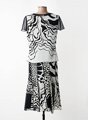 Ensemble jupe coupe cintrée noir FRANCE RIVOIRE femme