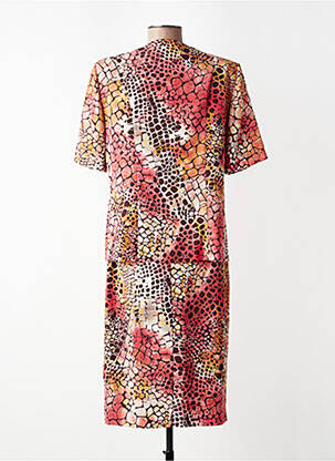 Ensemble jupe coupe fluide orange LISA CHESNAY femme
