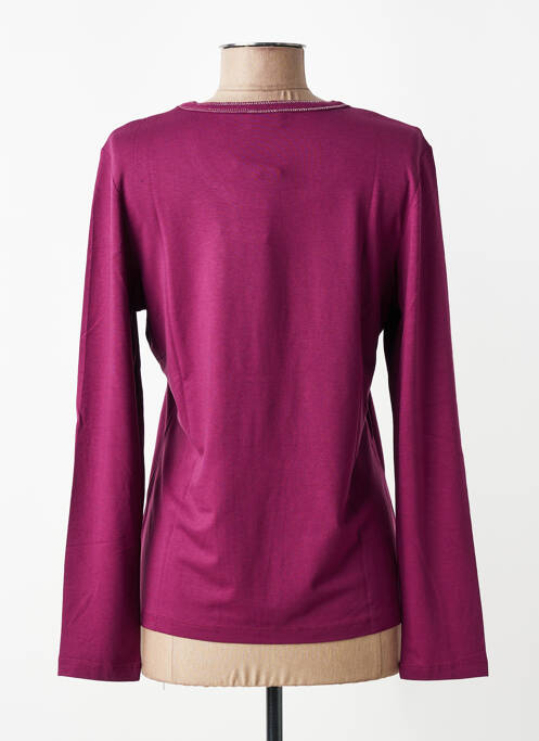 T-shirt manches longues manches longues violet BARBARA LEBEK femme