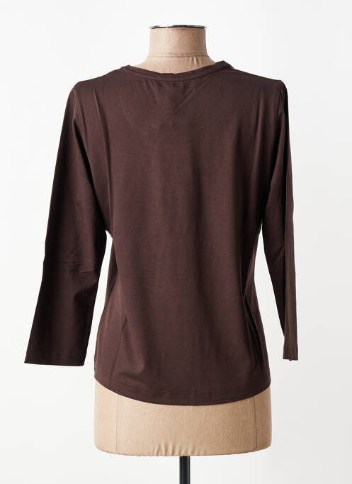 T-shirt manches 3/4 manches 3/4 marron RABE femme