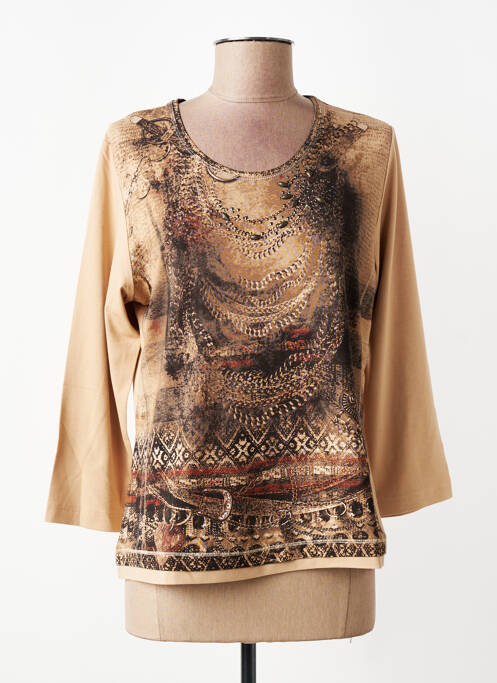 T-shirt manches 3/4 manches 3/4 beige RABE femme