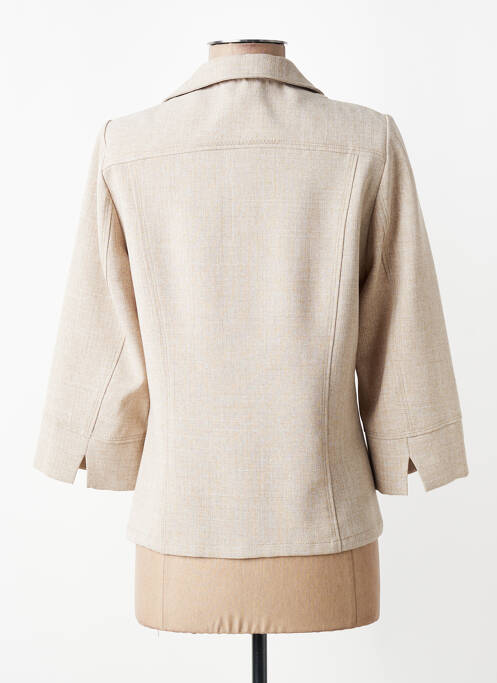 Veste chic fermeture boutonnée sur le devant beige GUY DUBOUIS femme