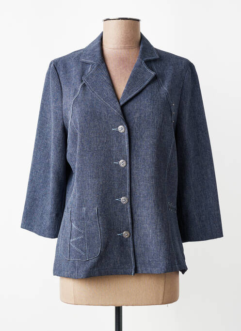 Blazer coupe cintrée bleu GUY DUBOUIS femme
