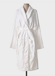 Robe de chambre poches blanc HOTEL MEGASTORE femme