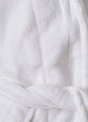 Robe de chambre poches blanc HOTEL MEGASTORE femme