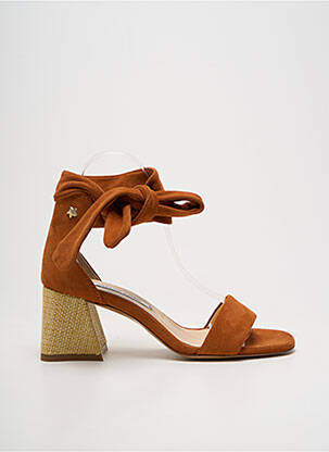 Sandales/nu pieds talon bottier talon de 4 à 6cm marron FABIENNE CHAPOT femme
