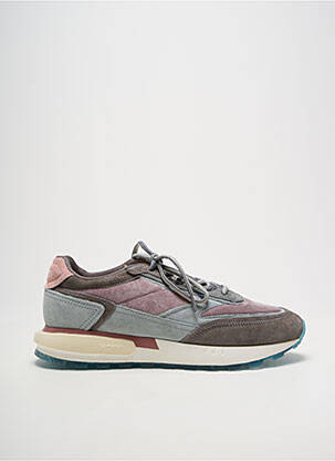 Baskets semelle amovible talon de 4 à 6cm violet HOFF femme