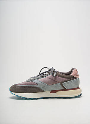Baskets semelle amovible talon de 4 à 6cm violet HOFF femme