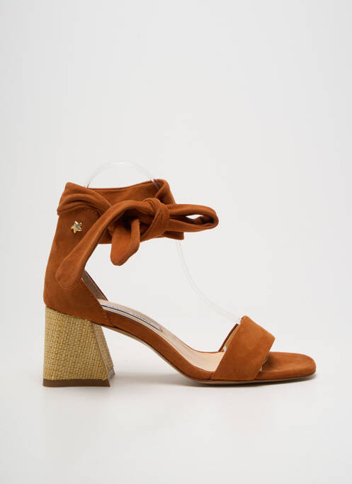 Sandales/nu pieds talon bottier talon de 4 à 6cm marron FABIENNE CHAPOT femme