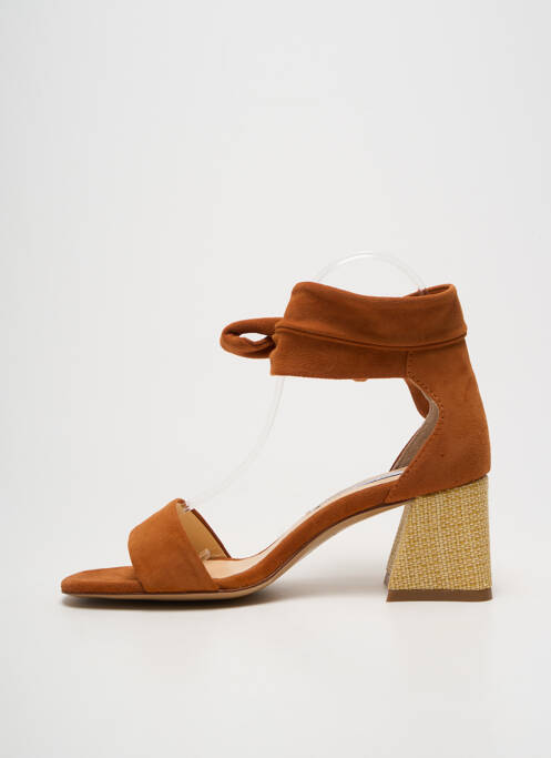 Sandales/nu pieds talon bottier talon de 4 à 6cm marron FABIENNE CHAPOT femme