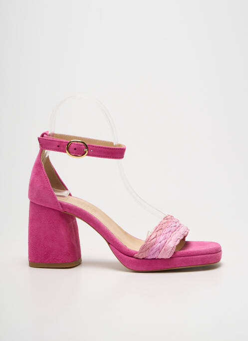 Sandales/nu pieds fermeture bride(s) talon de 7 à 9cm rose FABIENNE CHAPOT femme
