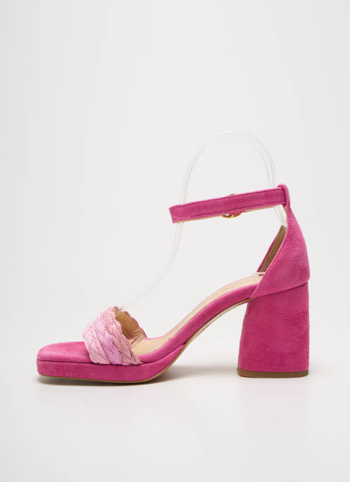 Sandales/nu pieds fermeture bride(s) talon de 7 à 9cm rose FABIENNE CHAPOT femme
