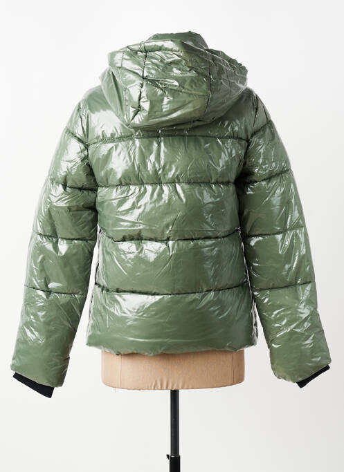 Doudoune poches a capuche vert ROSE GARDEN femme