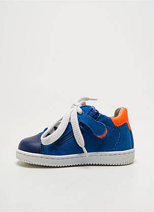 Bottillons fermeture zip et lacets bout rond bleu STONES AND BONES garçon