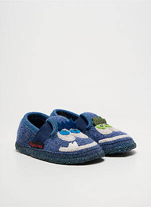 Chaussons/pantoufles bout rond bout rond bleu GIESSWEIN garçon