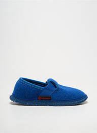 Chaussons/pantoufles bout rond bout rond bleu GIESSWEIN garcon