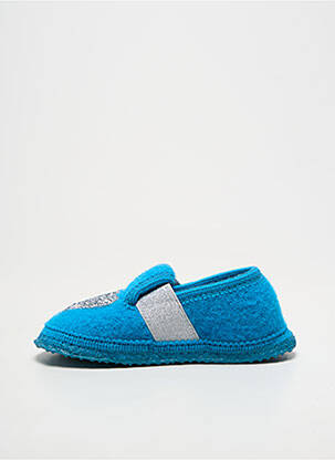 Chaussons/pantoufles bout rond bout rond bleu GIESSWEIN fille