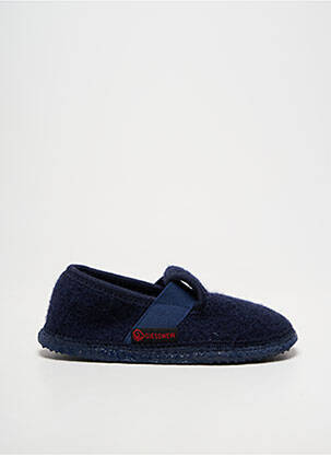 Chaussons/pantoufles bout rond bout rond bleu GIESSWEIN garçon