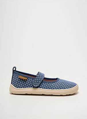Ballerines bout rond bout rond bleu BISGAARD fille