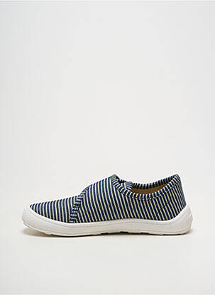 Baskets semelle amovible bout rond bleu BISGAARD garçon