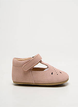 Bottillons fermeture scratch bout rond rose BISGAARD fille