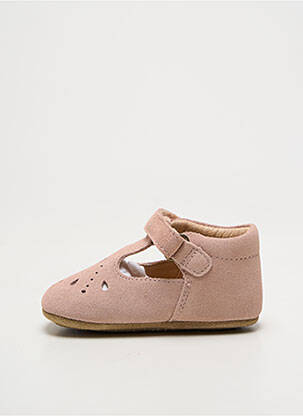 Bottillons fermeture scratch bout rond rose BISGAARD fille