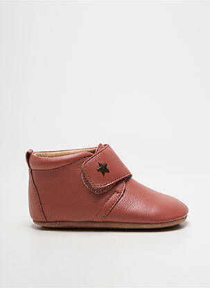 Bottillons fermeture scratch bout rond rose BISGAARD fille