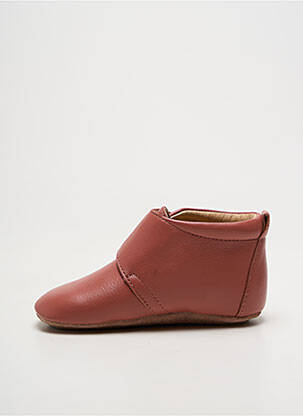 Bottillons fermeture scratch bout rond rose BISGAARD fille