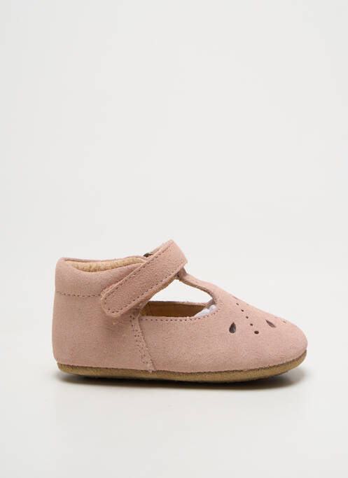 Bottillons fermeture scratch bout rond rose BISGAARD fille