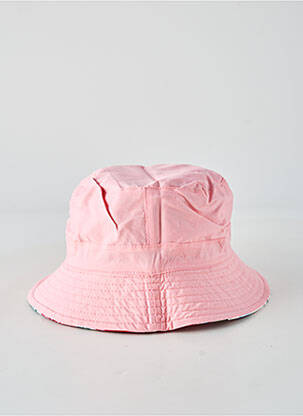 Chapeau tissage popeline rose MTM femme