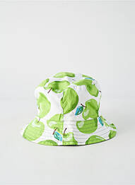 Chapeau bord-côtes vert MTM femme
