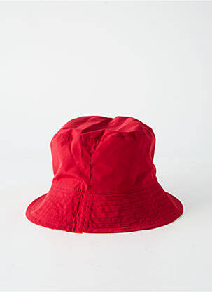 Chapeau bord-côtes rouge MTM femme