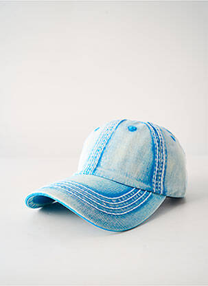 Casquette fermeture pressionnée bleu VIA LORENZO homme