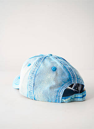 Casquette fermeture pressionnée bleu VIA LORENZO homme