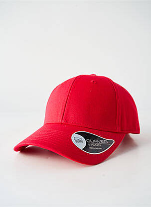 Casquette tissage popeline rouge ATLANTA homme